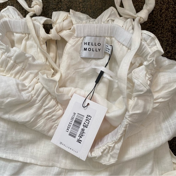 Hello Molly SEA FOAM ROMPER WHITE - Picture 6 of 7